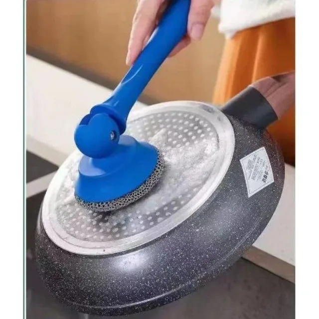 Щітка з довгою ручкою для чищення посуду, посуду, сковороди BRUSH AND-4-20-600