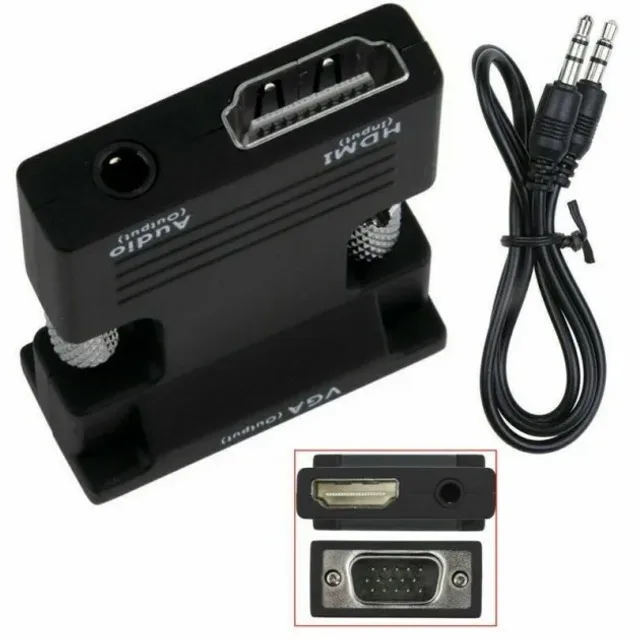 Конвертер з HDMI на VGA OUT Black