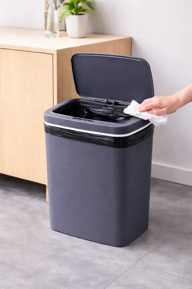 Відро для сміття зі смарт-датчиком Smart trash can 10 л Синій