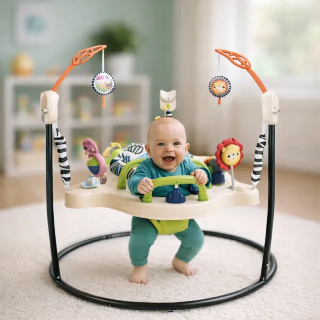 Ігровий центр, що розвиває, дитячий джемпер Fisher-Price Jumperoo Baby Activity Center Бежевий