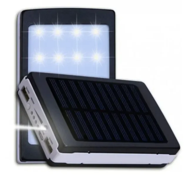 Мобільна зарядка POWER BANK Metal+LED Solar 90000mah