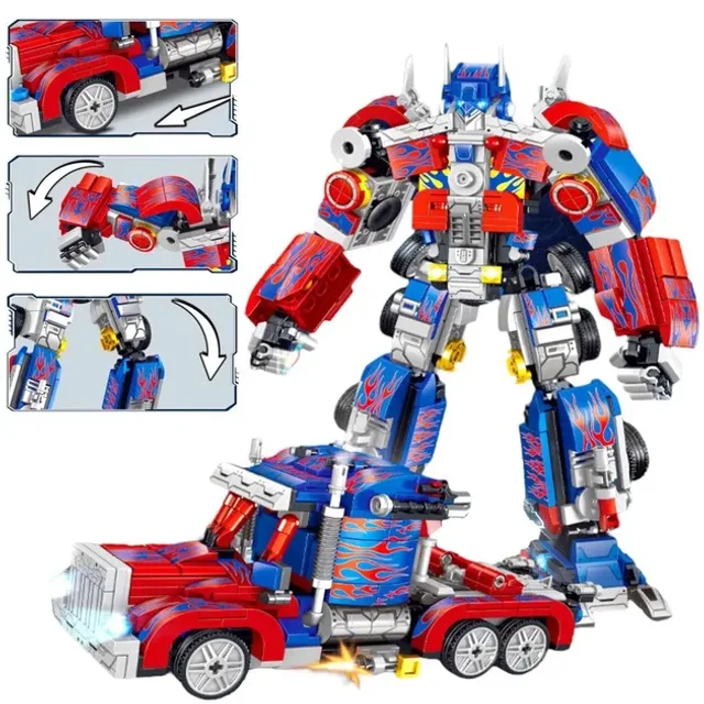 Конструктор Робот трансформер Optimus Prime Оптимус Прайм Vs Машина, набір 2 в 1