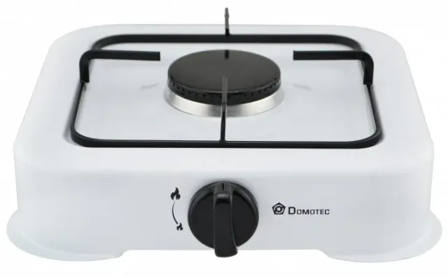 Плита газова настільна газова таганок Domotec MS 6601 біла