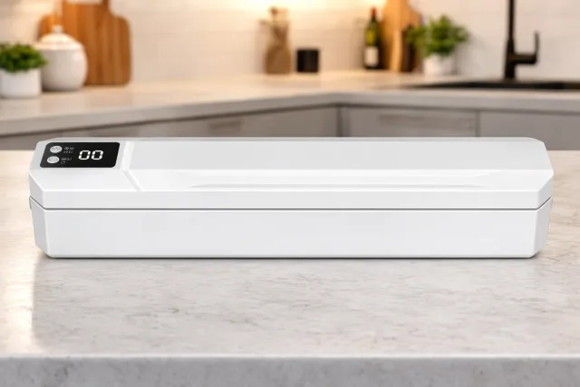 Вакуумний пакувальник пакетів Vacuum Sealer / Автоматичний побутовий вакууматор з пакетами, вакуумайзер для пакування та зберігання їжі