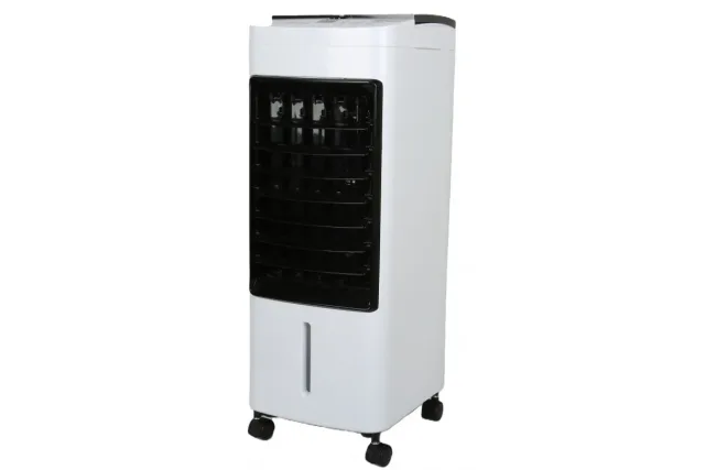 Охолоджувач повітря Germatic DH23-01A, (120W, сенсорні кнопки, пульт, екран, колеса, автообіг, ємність - 5,5л, 2 контейнери для льоду)