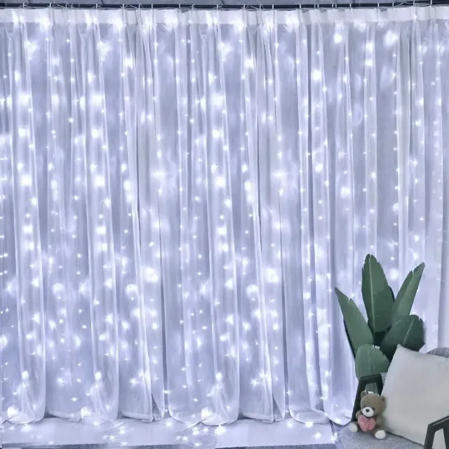Гірлянда Світлодіодна Штора Xmas 200 LED 3х2 м Білий USB