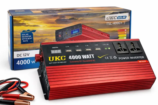 Перетворювач напруги Power Inverter 4000W з 12V на 220