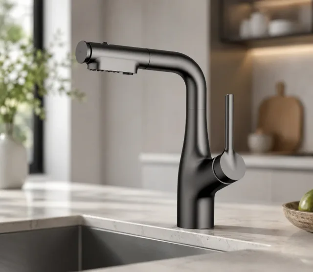 Кран/змішувач Faucet CR-8429 Багатофункціональний метал / Змішувач для миття / Кран-змішувач для кухні Графіт матовий