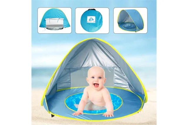 Намет дитячий з басейном автоматичний WM-BABY POOL Синій