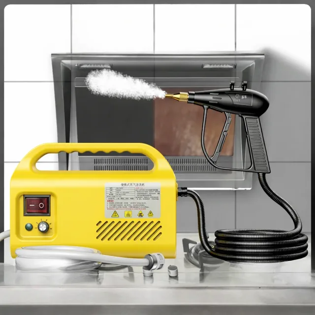 Портативний пароочисник QX003 з мийкою високого тиску 3 насадки 2500W