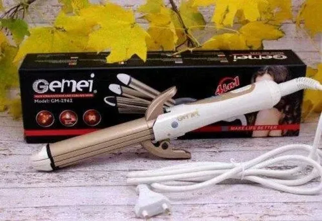 Стайлер для волосся 4 в 1 Gemei GM-2962, плойка, праска, гофре