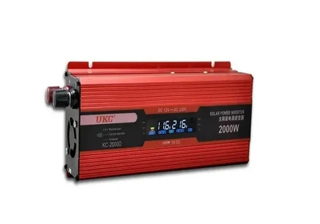 Перетворювач інвертора OLSACE 2000W 12-220V Power Inverter Автомобільний перетворювач
